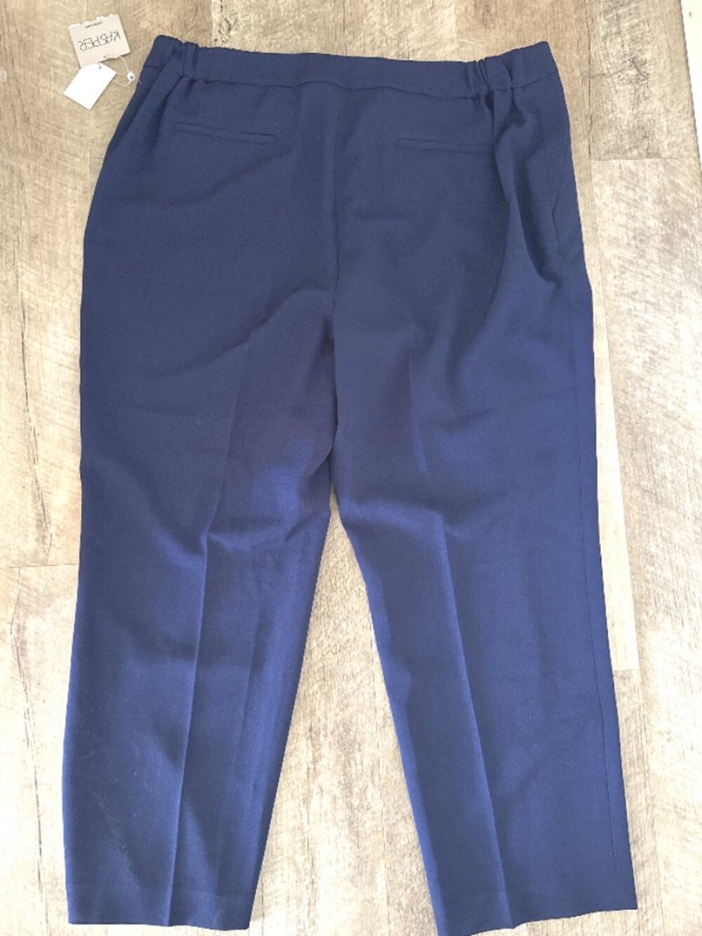 Kasper Women's Navy Blue Suit Pants Plus Size 16 Wide Leg Trouser NWT/EUC